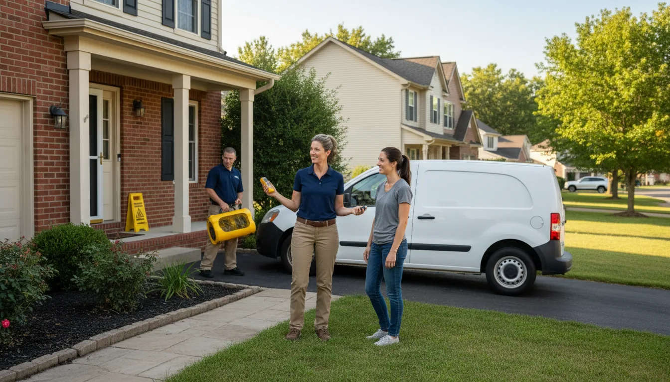 Residential water damage restoration in Berwyn, PA